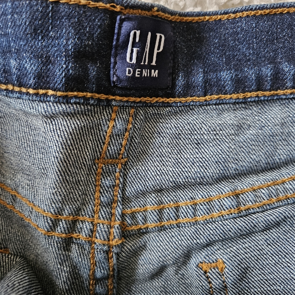 Cuffed Denim Shorts size 27. - Picture 2 of 4